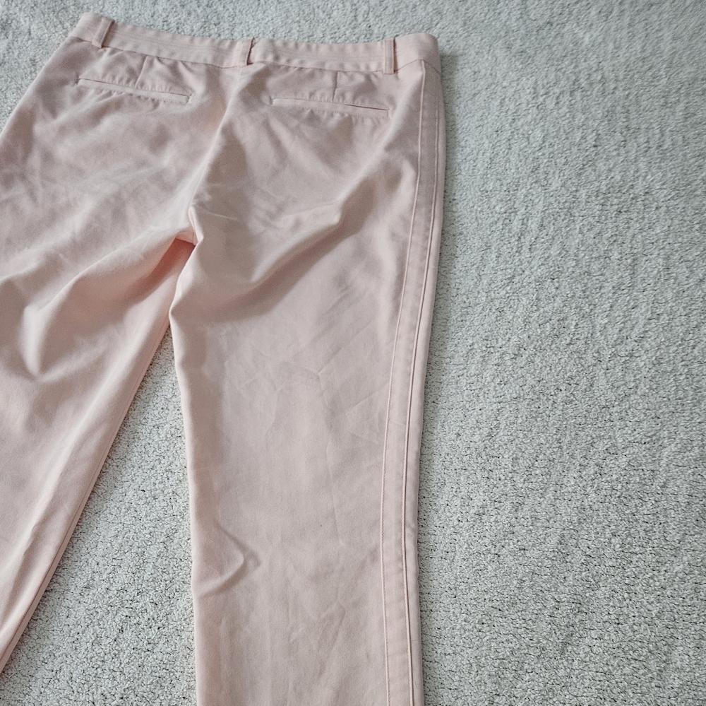 KARL LAGERFELD PARIS Blush Pink Cropped Trousers | SZ 6 - Picture 9 of 11